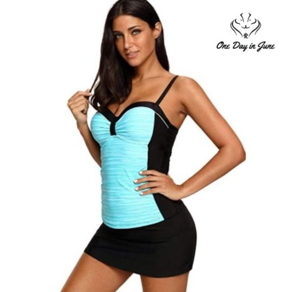 Bdcoco Tankini with Swim Skirt
